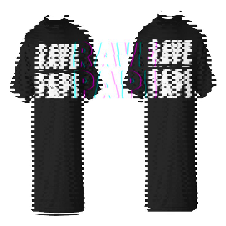 Rave Papi Edm Music Festival Optical Illusion Father's Day T-Shirt