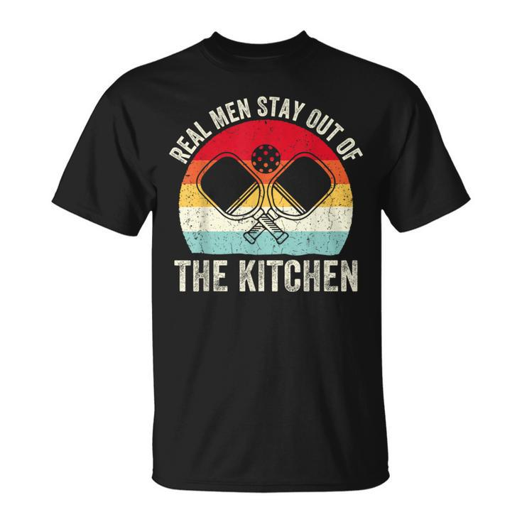 Real Stay Out Of The Kitchen Pickleball Player Vintage T-Shirt