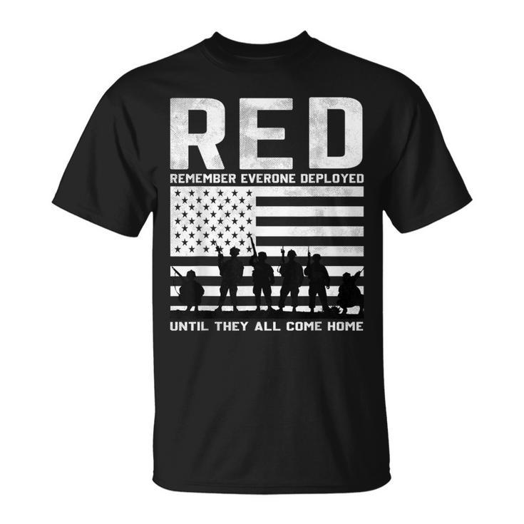 Red Friday Military Us Flag Until They Come Home My Soldier T-Shirt