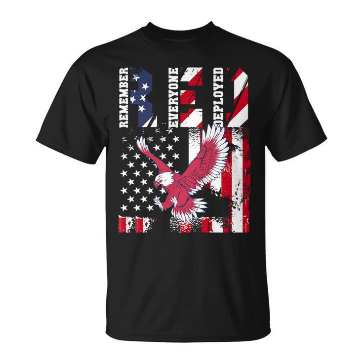 Red Friday Remember Everyone Deployed Patriotic T-Shirt
