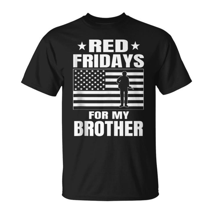 Red Fridays Military Brother T-Shirt