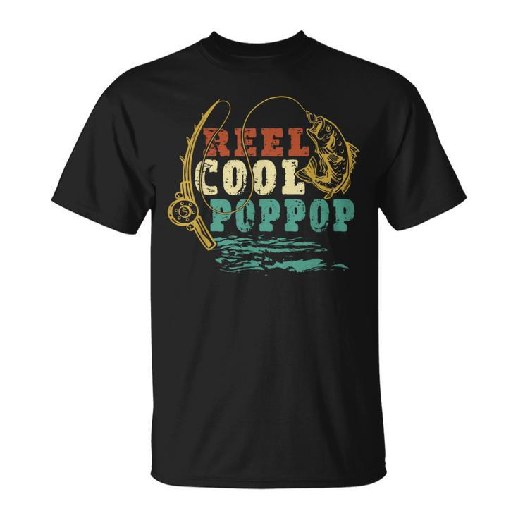 Reel Cool Pop-Pop Vintage Fishing Grandpa Fisherman T-Shirt