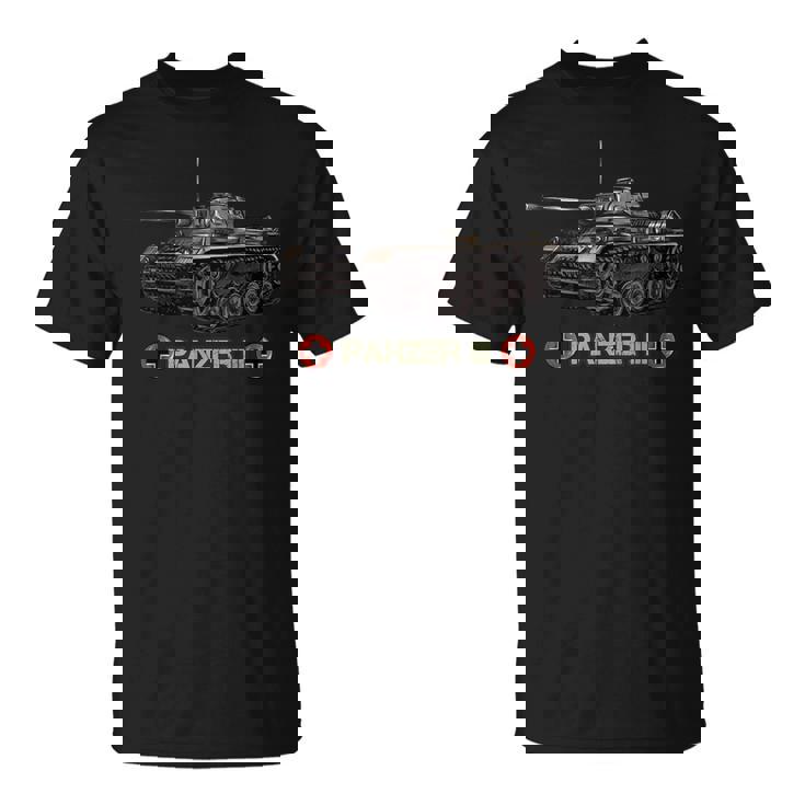 Regalo De La Segunda Guerra Mundial German Tank Panzer 3 Ww2 Camiseta unisex
