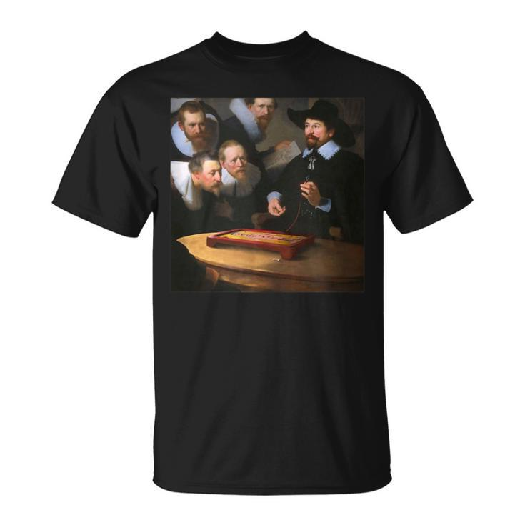 Rembrandt's The Anatomy Lesson Of Dr Tulp Operation Game T-Shirt