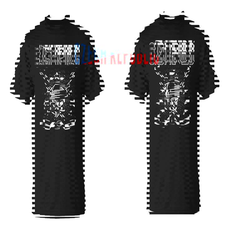 República Checa Amantes Del Hockey Sobre Hielo Jersey Fans Del Hockey Checa Camiseta unisex