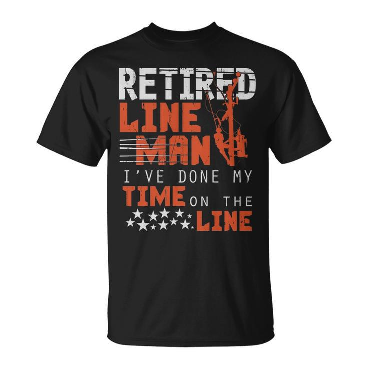 Retired Lineman  Retirement T-Shirt