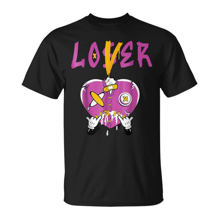 Retro 1 Brotherhood Loser Lover Heart Dripping Shoes T-Shirt