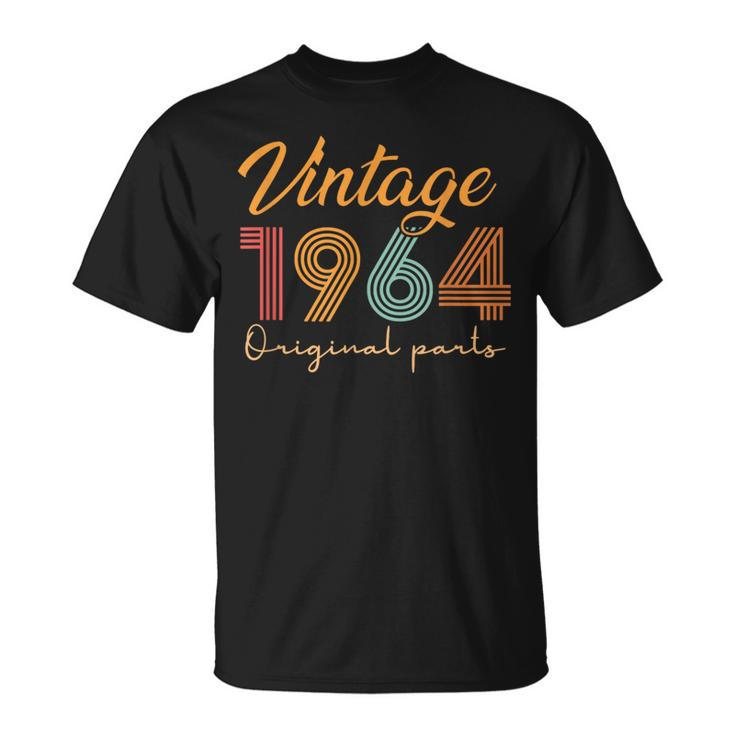 Retro 60Th Birthday Vintage 1964 Original Part 60 Year Old T-Shirt