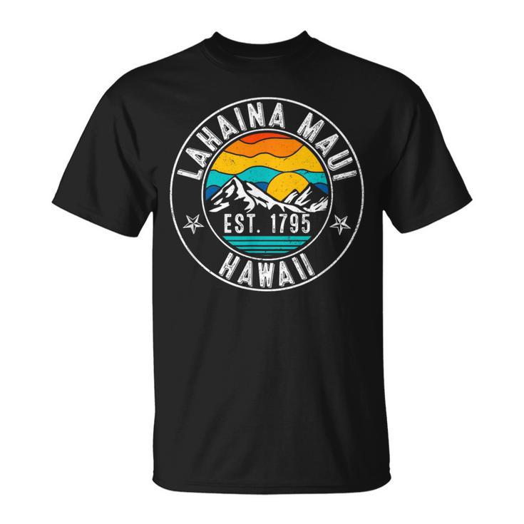 Retro 70S 80S Lahaina Maui Hawaii Hi T-Shirt