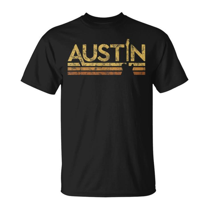 Retro Austin Texas Music T-Shirt