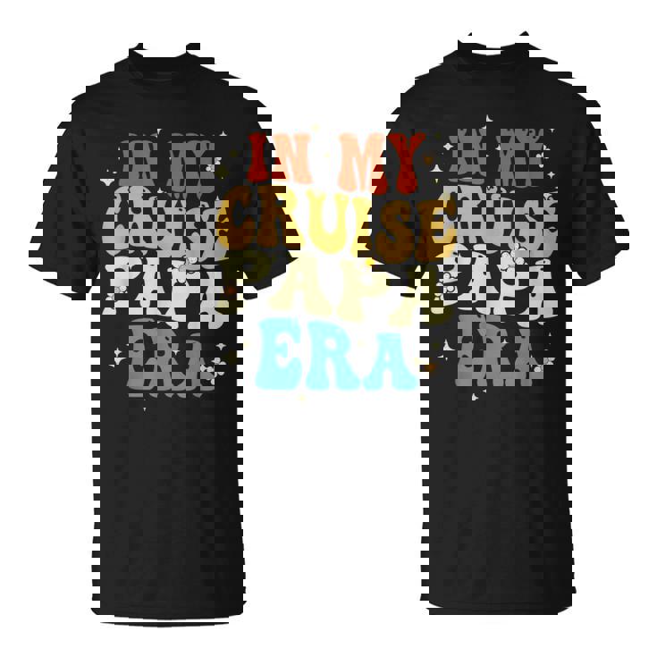 Retro Groovy In My Cruise Papa Era Cruise Father's Day T-Shirt