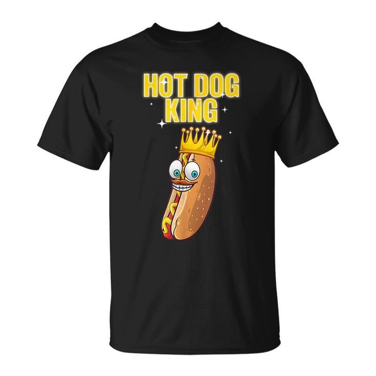 Retro Hot Dog King Hotdog Sausage Wiener Griller T-Shirt