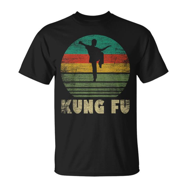 Retro Kung Fu Fighter Fighting Martial Arts Vintage Kung Fu T-Shirt