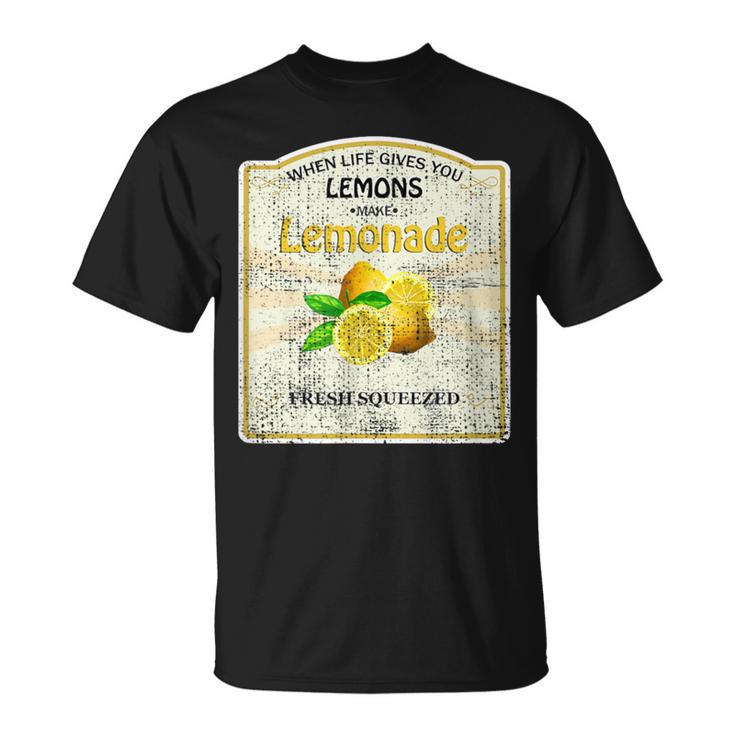 Retro Limonade T-Shirt: Wenn Das Leben Zitronen Gibt, German Design