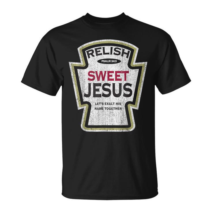 Retro Relish Sweet Jesus Christian Parody T-Shirt