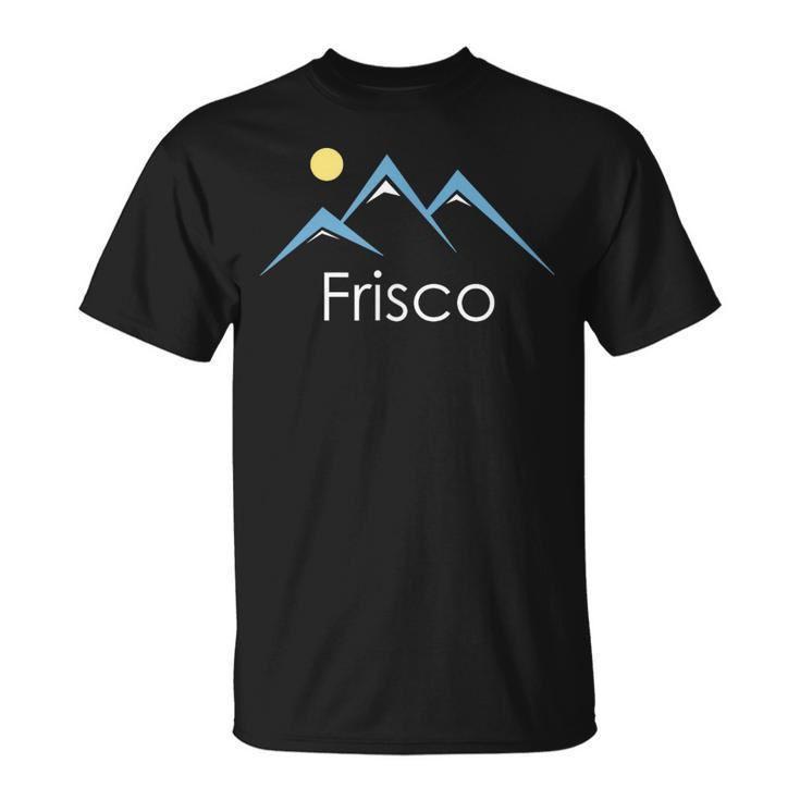 Retro Snowy Mountain Frisco Colorado T-Shirt