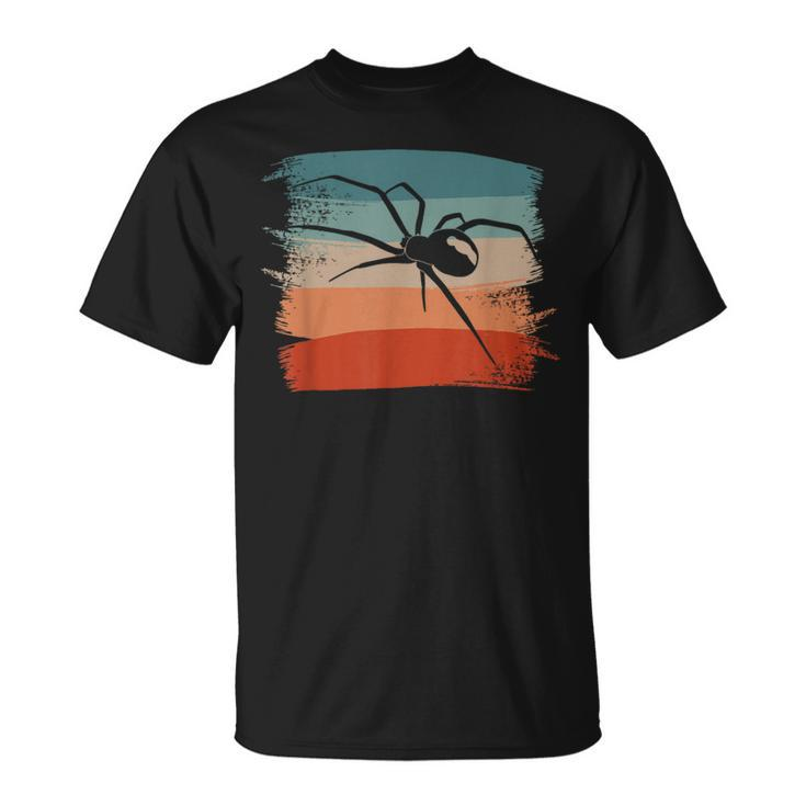 Retro Vintage Black Widow Spider Spiders T-Shirt