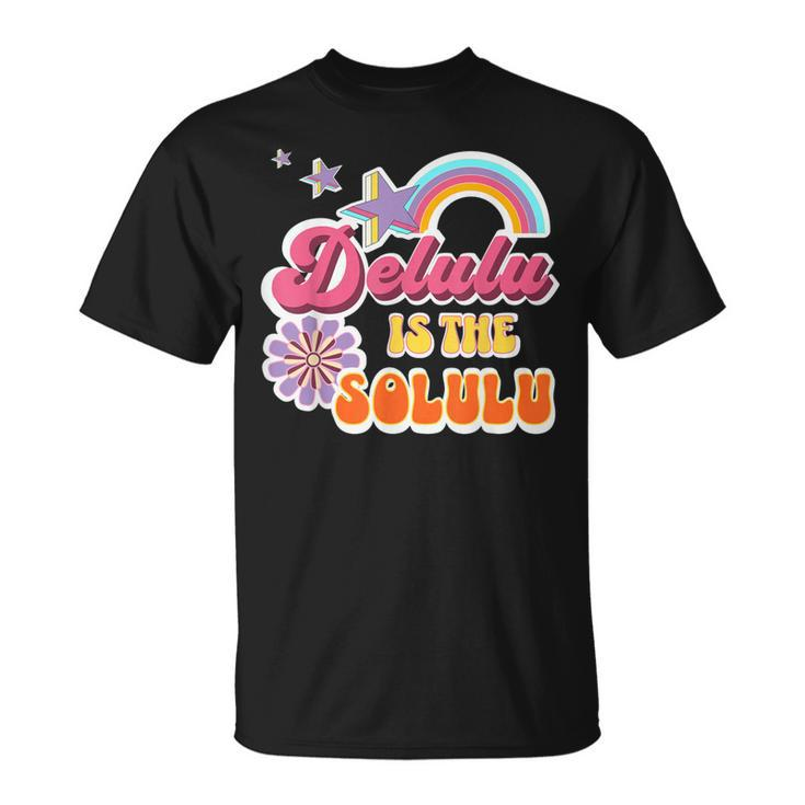 Retro Vintage Delulu Is The Solulu Meme T-Shirt