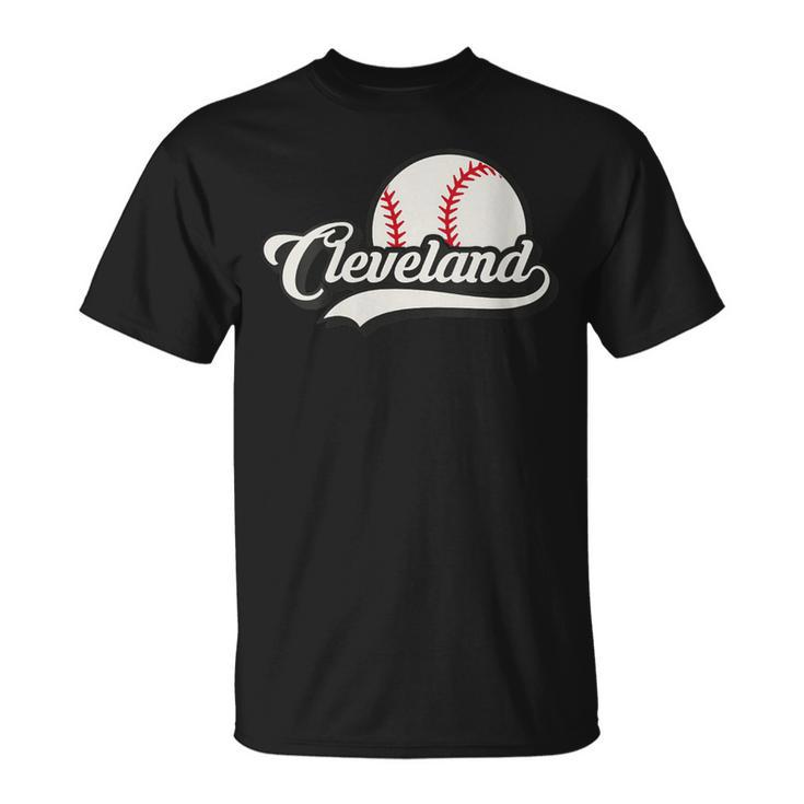 Retro Vintage Ohio Hometown Pride Cleveland Baseball Sports T-Shirt