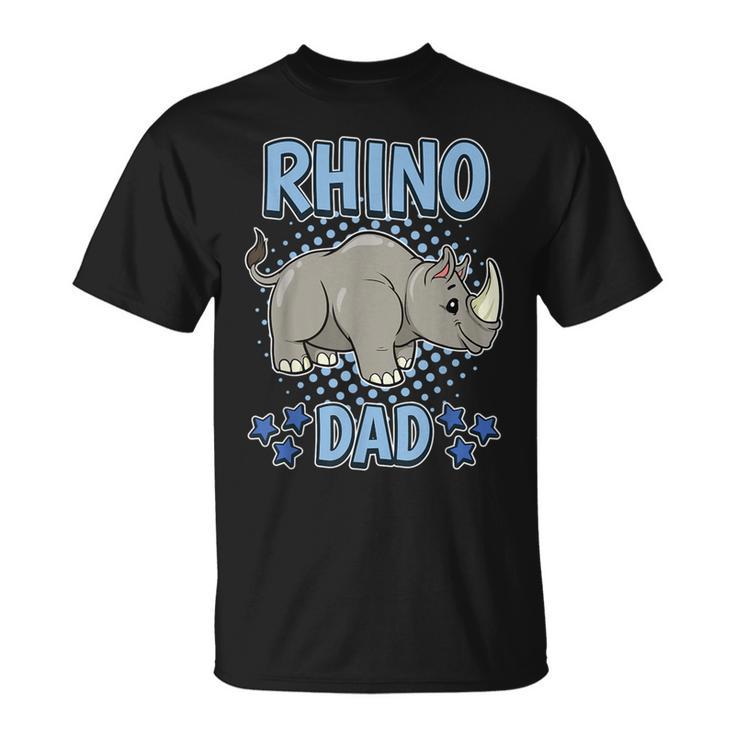 Rhino Dad Daddy Father's Day Rhinoceros Rhino T-Shirt