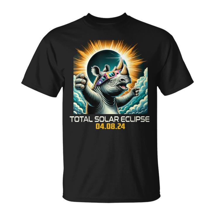 Rhino Selfie Solar Eclipse T-Shirt