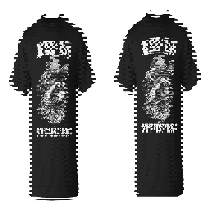 Rizz Em With The Tism Raccoon Meme T-Shirt