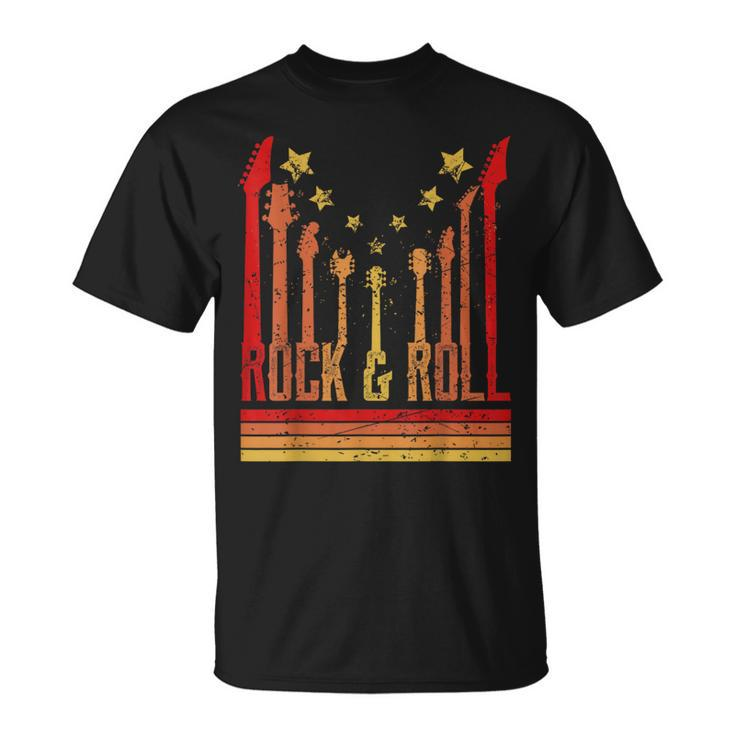 Rock And Roll Guitar Lover Vintage Rockers T-Shirt