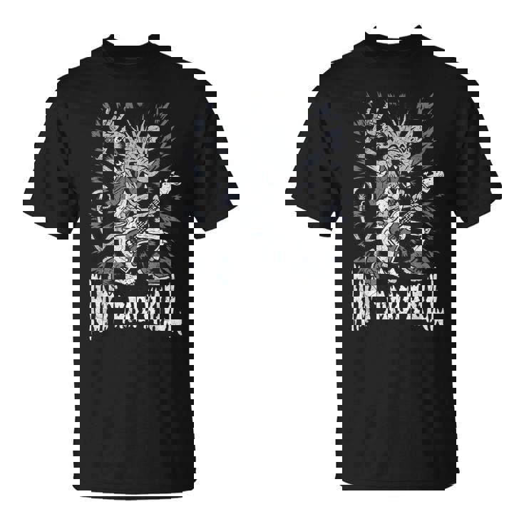 Rock And Roll Rat And Roll Rata De La Música Rockintage Camiseta unisex