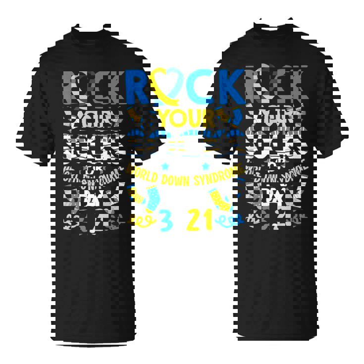 Rock Your Socks World Down Syndrome Awareness For Boys Girls T-Shirt