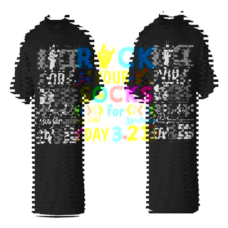 Rock Your Socks Down Syndrome Day Awareness For Boys Girls T-Shirt Rock Your Socks Down Syndrome Day Awareness For Boys Girls T-Shirt