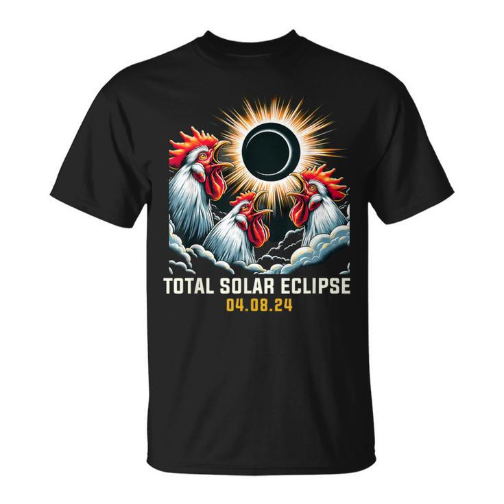 Rooster Howling At Solar Eclipse T-Shirt