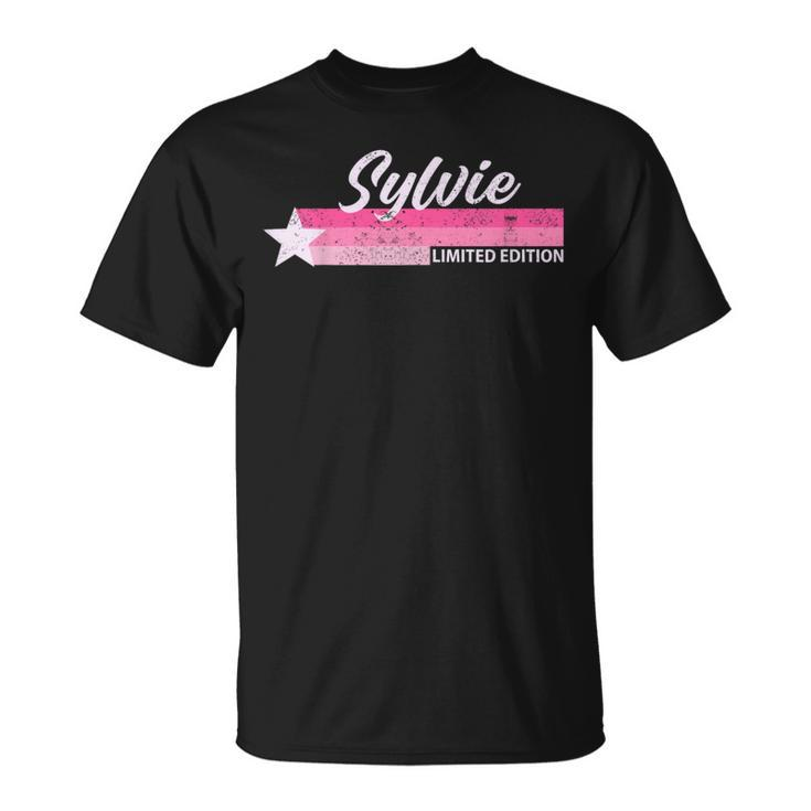 Rosaintage Sylvie Name Retro Für Mädchen T-Shirt