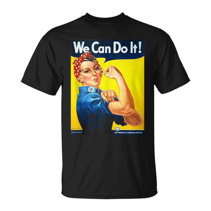 Rosie The Riveter We Can Do It Feminist Icon T-Shirt