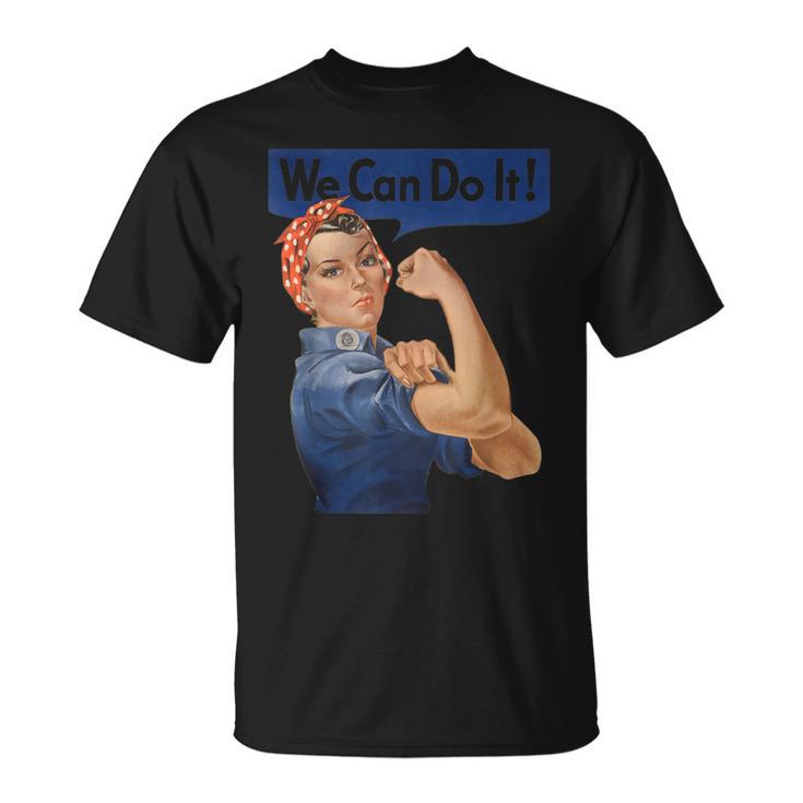 We Can Do It Rosie The Riveter Feminist Rosey Rosy Vintage T-Shirt