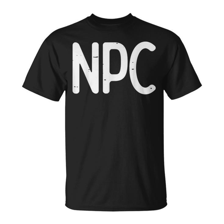 Rpg Gamer Npc Non Player Character Boys T-Shirt