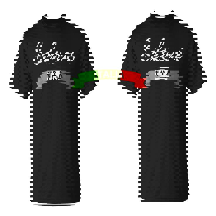 Salerno Italia Bandera Italia Souvenir A Juego Italiano Camiseta unisex