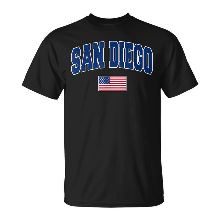 San Diego California City Pride Usa Flag T-Shirt