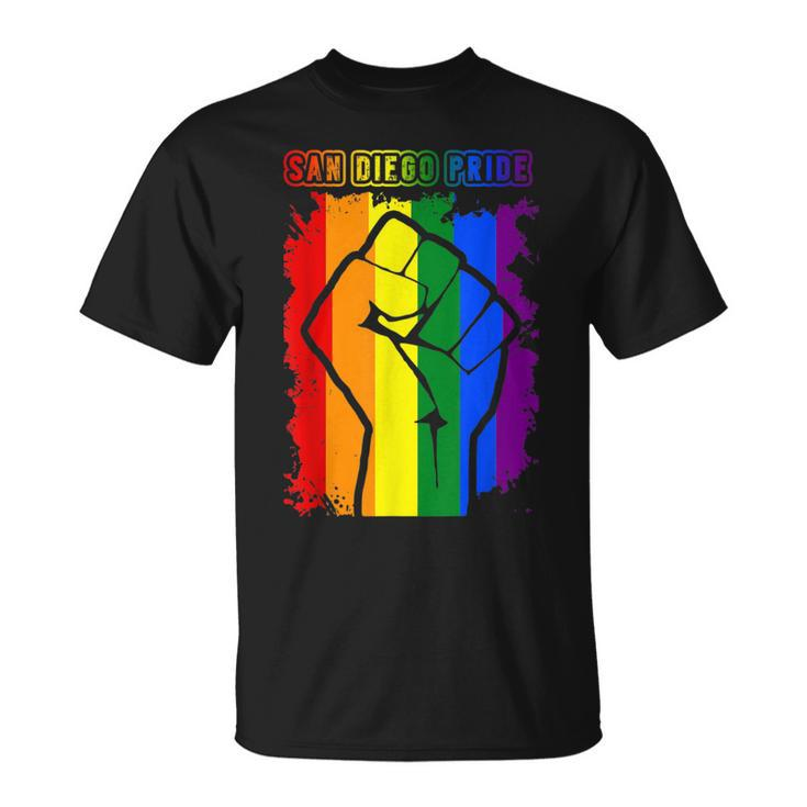 San Diego Lgbt Pride Month Lgbtq Rainbow Flag T-Shirt