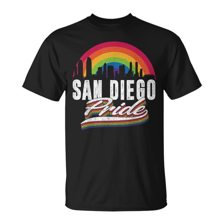 San Diego Pride Lgbt Lesbian Gay Bisexual Rainbow Lgbtq T-Shirt