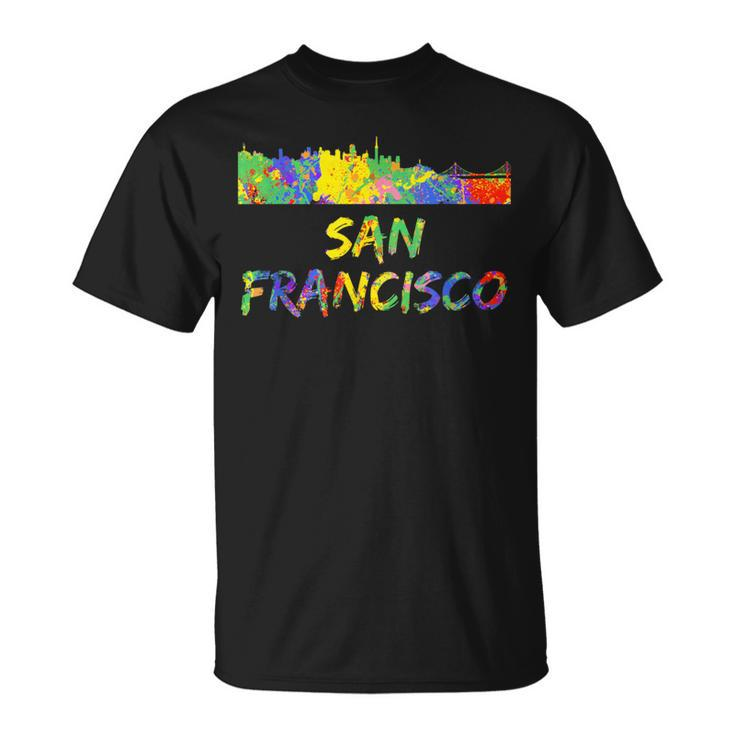 San Francisco Vintage Skyline California T-Shirt