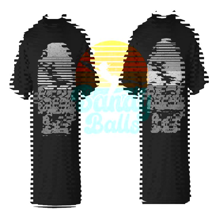 Sandy Balls Beach Volleyball Player Coach Fan Sports T-Shirt Sandy Balls Beach Volleyball Player Coach Fan Sports T-Shirt