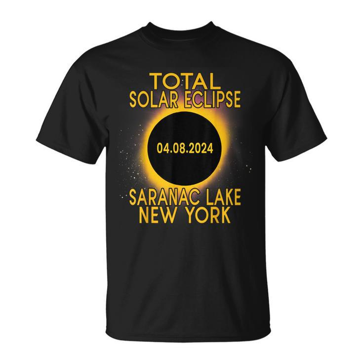 Saranac Lake New York Total Solar Eclipse 2024 T-Shirt