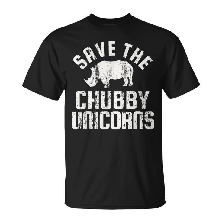 Save The Chubby Unicorns Rhino Rhinoceros Women T-Shirt