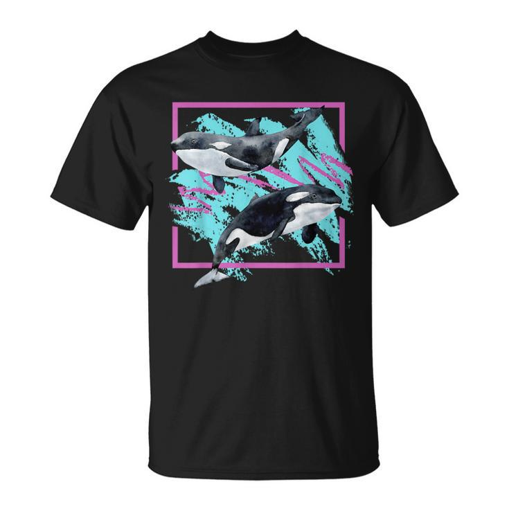 Save Whales 90S Orca Ocean Animals Chart Mammals Guide Eco T-Shirt
