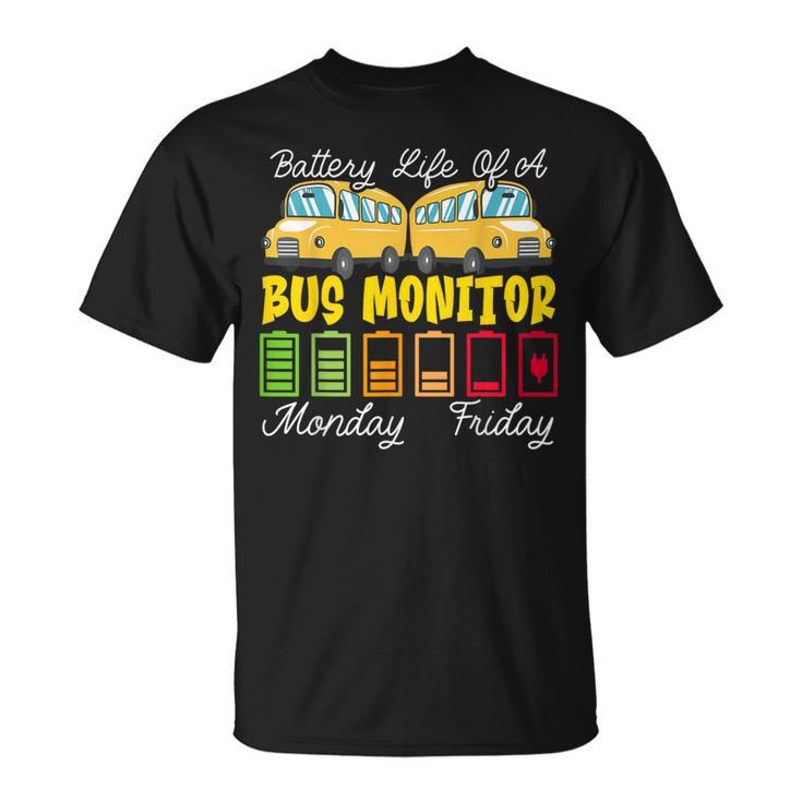 School Bus Monitor Bus Aide Attendant Bus Monitor T-Shirt