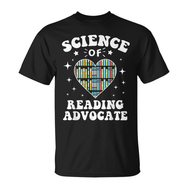 Science Of Reading Advocate Teacher Parent Literacy T-Shirt