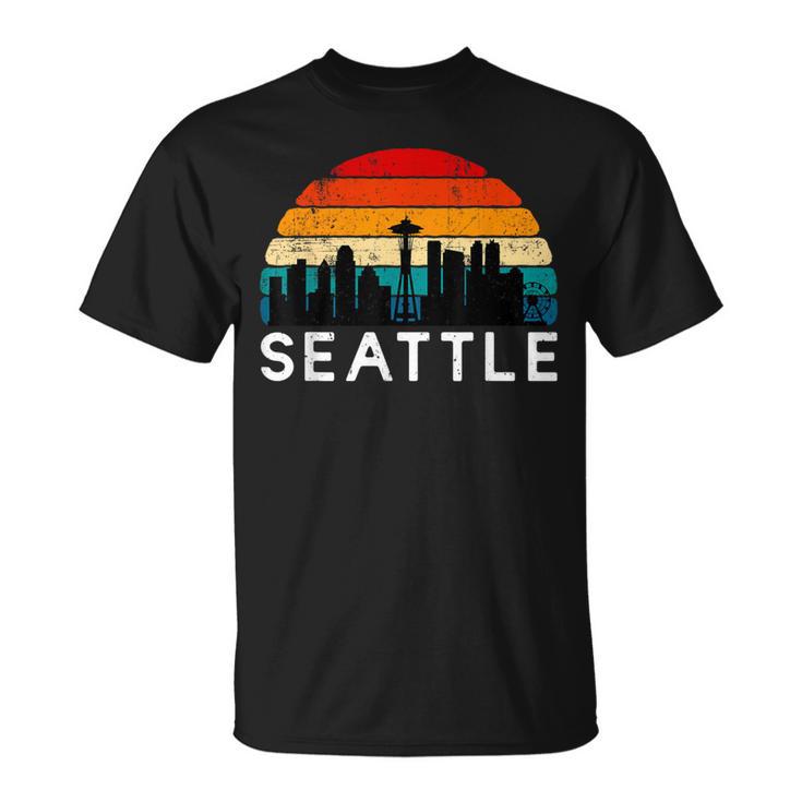 Seattle Pride Love Seattle Retro Seattle City Of Seattle T-Shirt