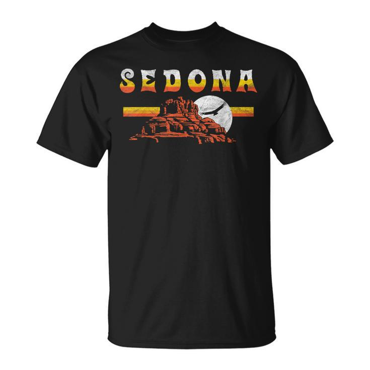 Sedona Arizona Vintage Distressed Bell Rock Hiking Retro T-Shirt