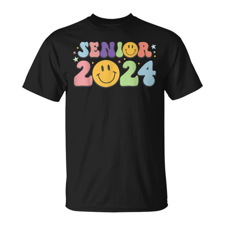Senior 2024 Retro Senior 24 Graduation Class Of 2024 T-Shirt