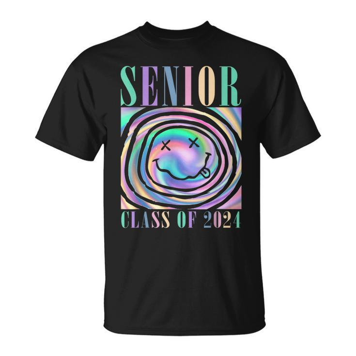 Senior 2024 Tie Dye Senior 24 Graduation Class Of 2024 T-Shirt
